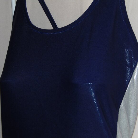 SS Blue and Silver Swimsuit 32 - Picture 2 of 7